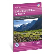 Kebnekaisefjällen och Narvik 1:100 000 Calazo